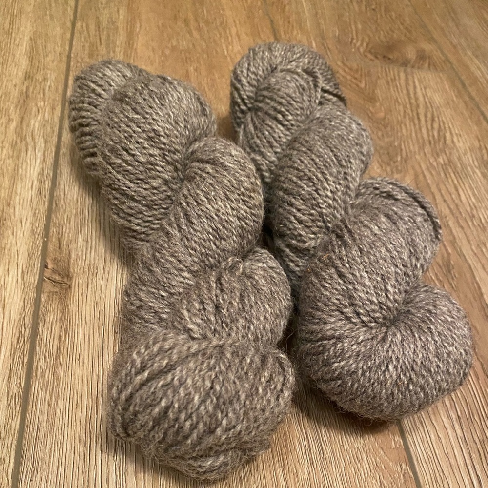 Two skeins wool yarn